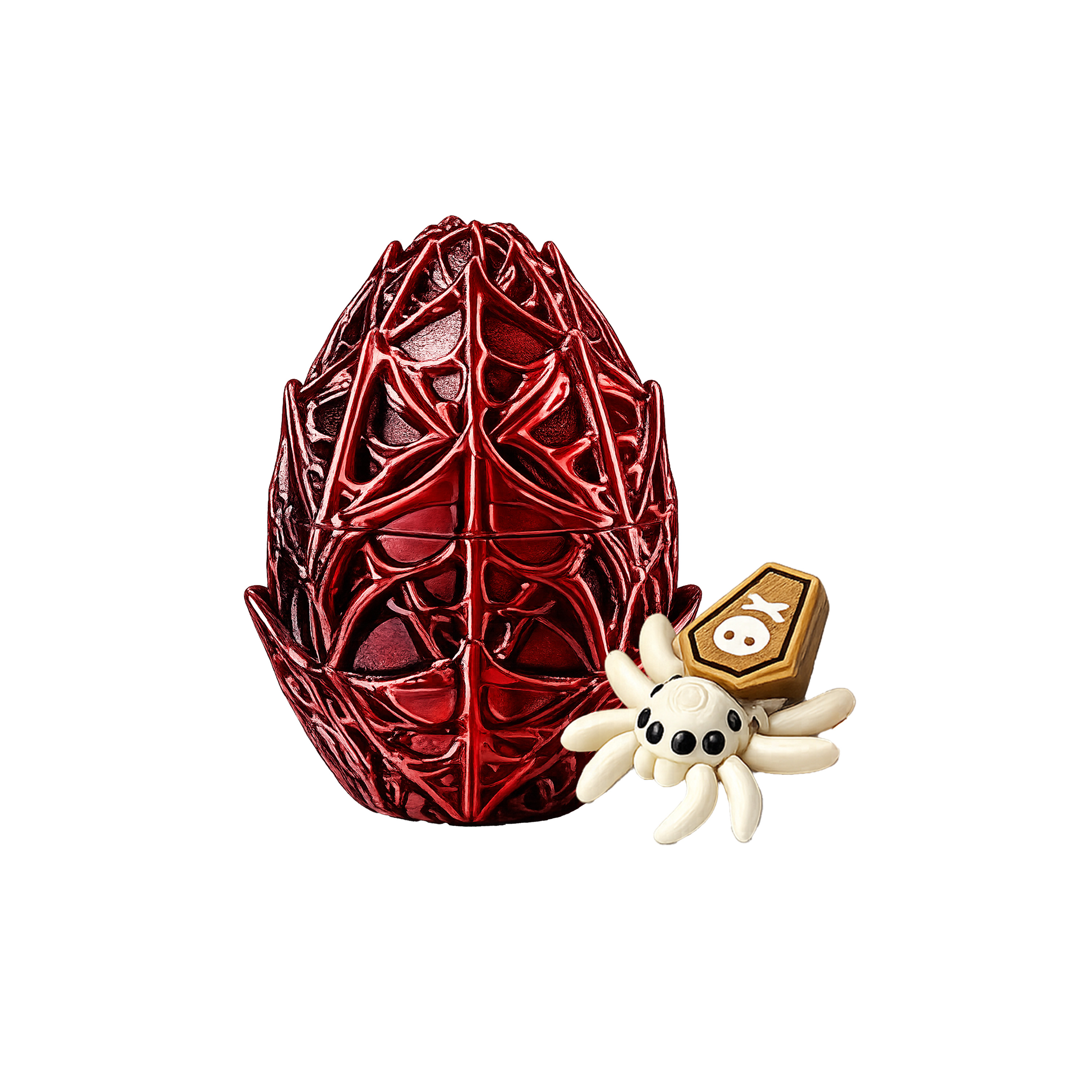 (Cyan) Halloween Spider Egg Toy Multiple Optional Colors Interesting Realistic Decorative Ornament For Scene