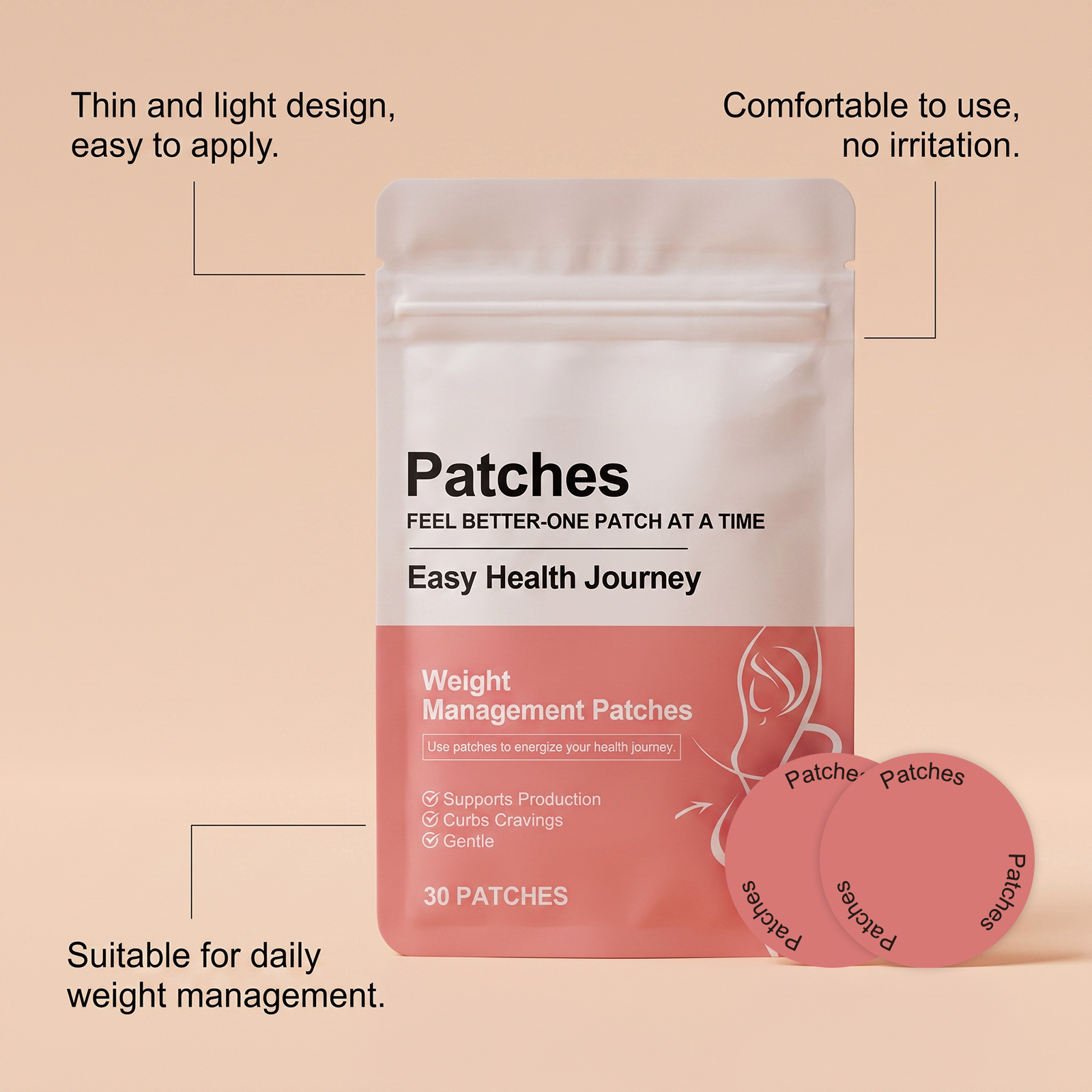 Body Care Patch Skin Friendly Breathable Figure Shaping Daily Physical Comfort Nursing Sticker