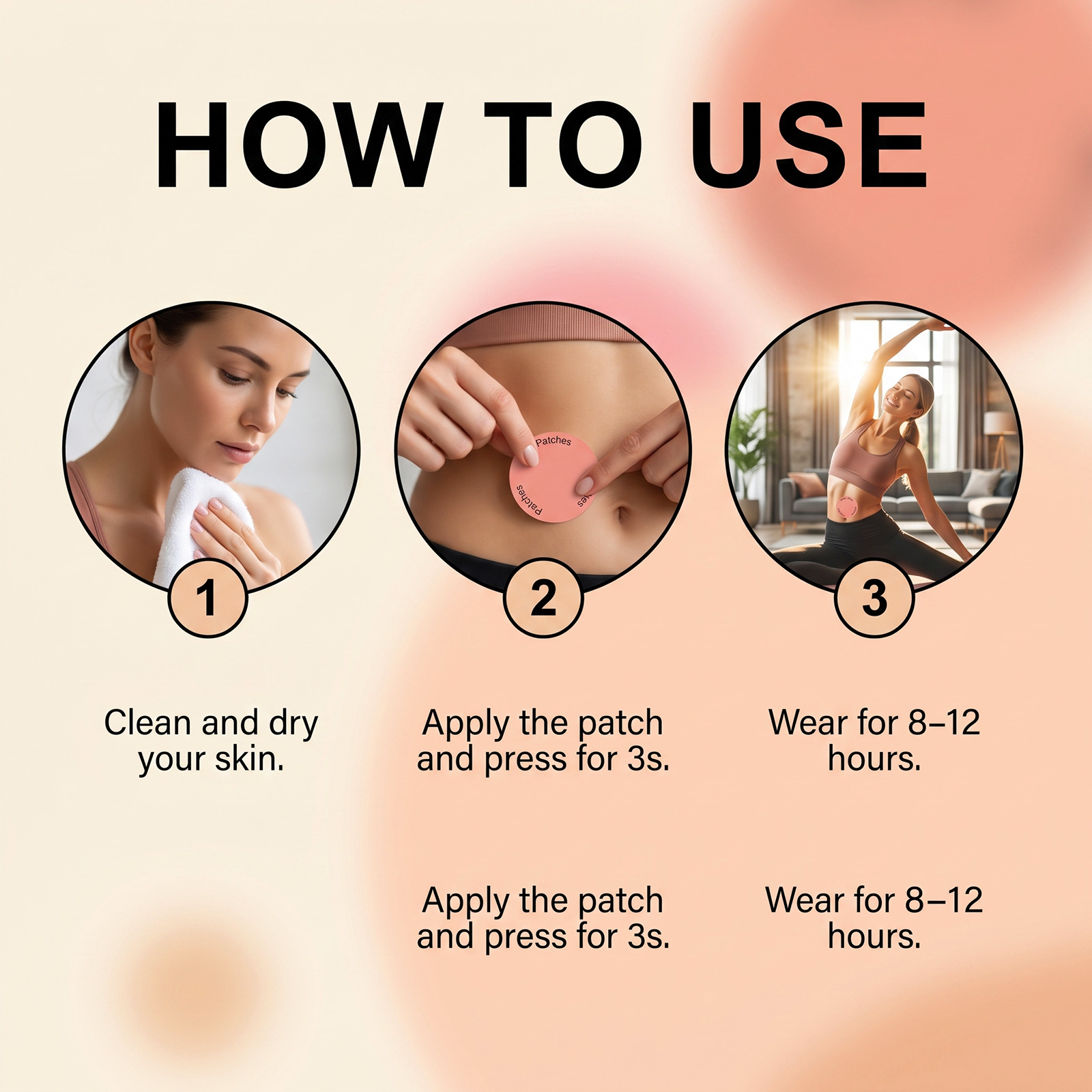 Body Care Patch Skin Friendly Breathable Figure Shaping Daily Physical Comfort Nursing Sticker