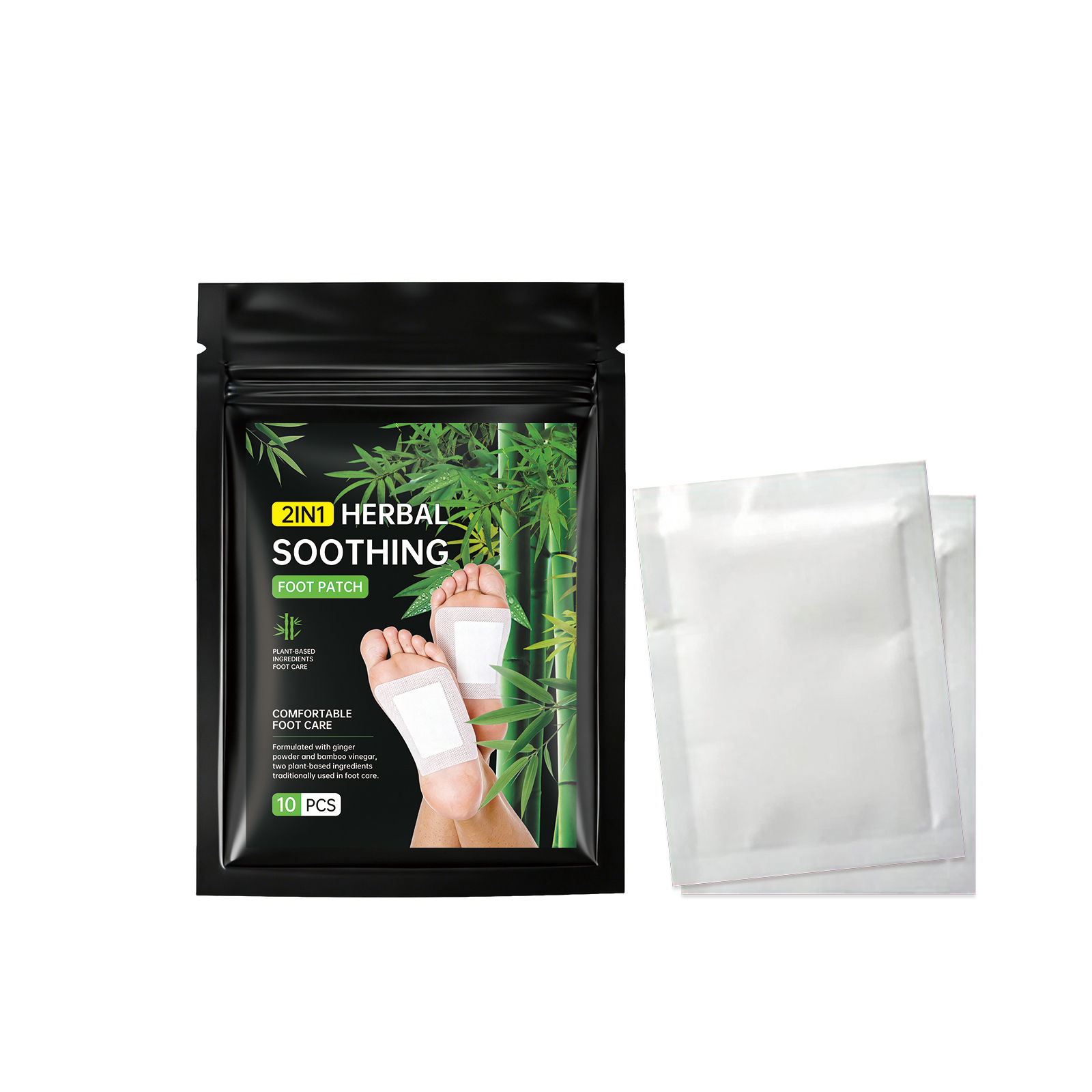 Herbal Foot Patch Comfortable Breathable Fit Sole Mild SkinFriendly Herbal Ingredient Daily Massage Care