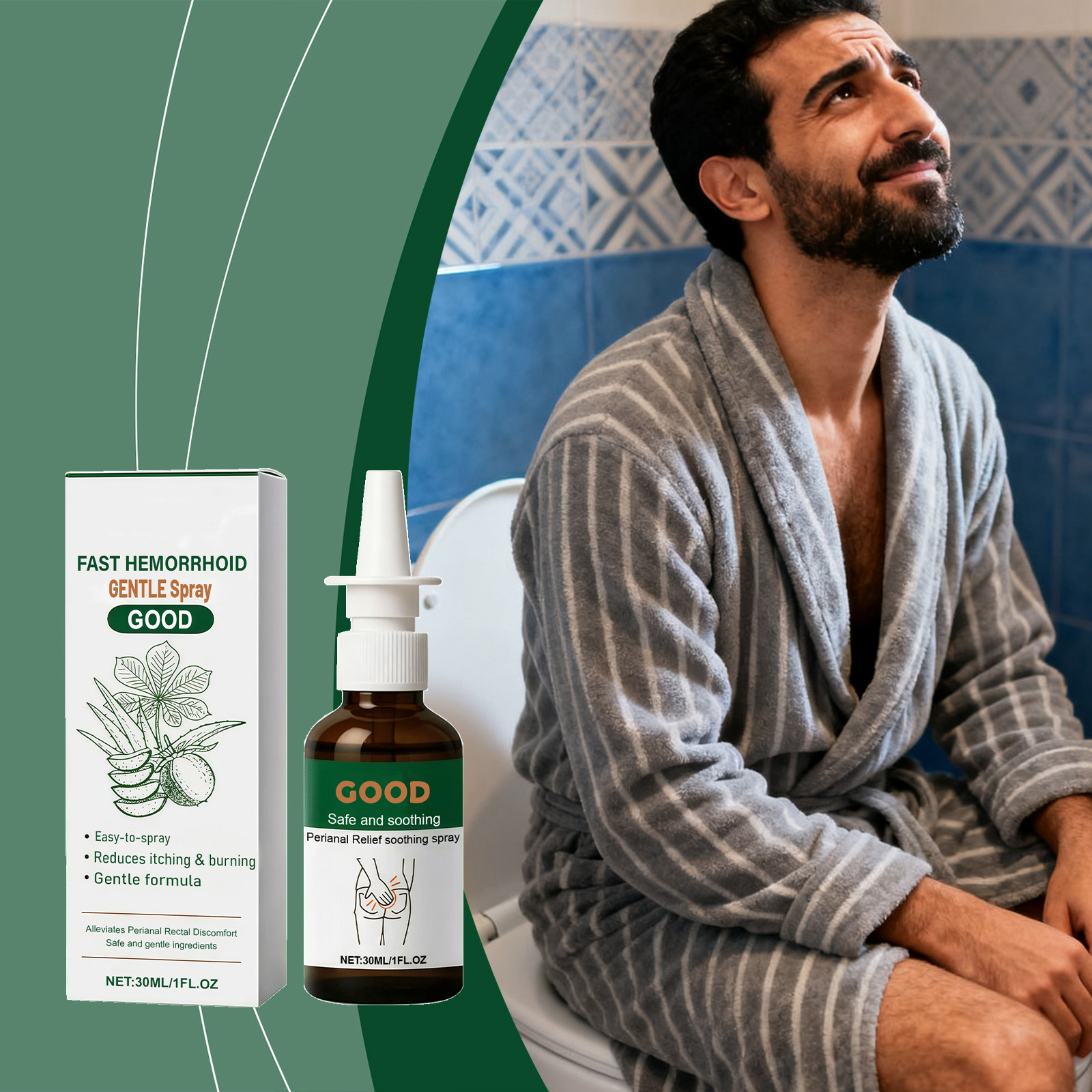 Perianal Care Spray Soothing Repair Moisturizing For Daily Skin Care Of Perianal Area
