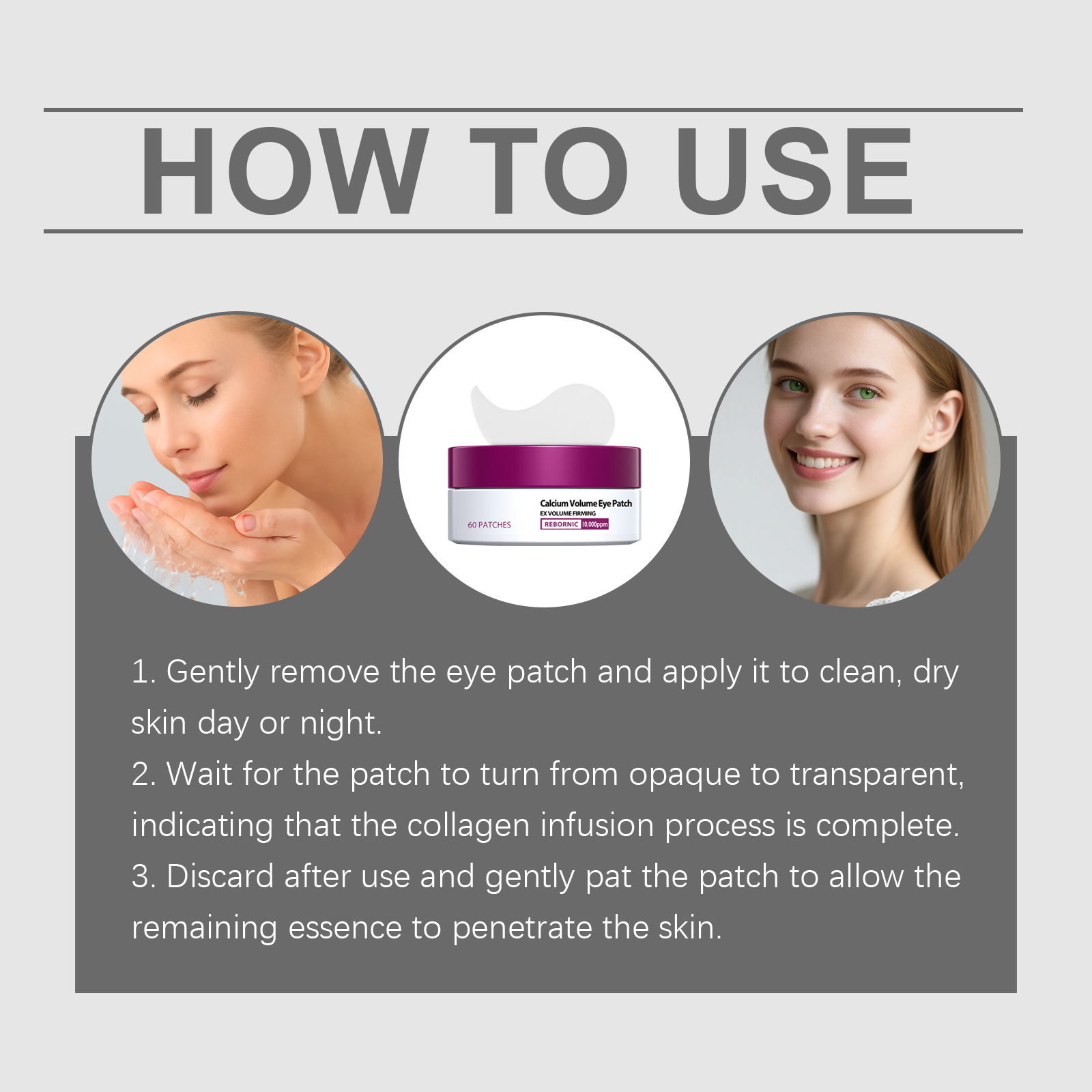 Soft Eye Patches Daily Portable Nourish Eyes Gentle Care Tender Skin Deep Moisturize Hydrate Surround Areas