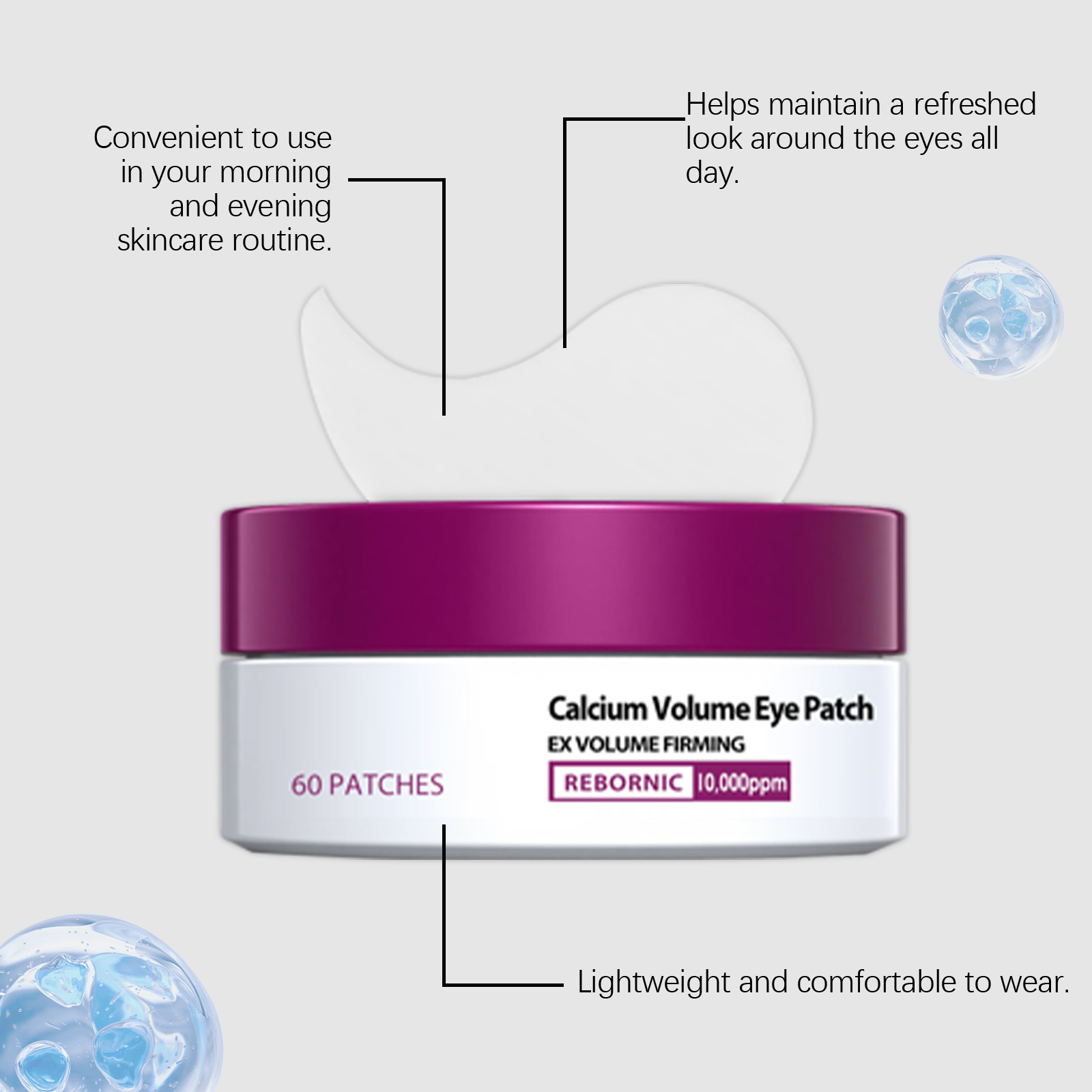 Soft Eye Patches Daily Portable Nourish Eyes Gentle Care Tender Skin Deep Moisturize Hydrate Surround Areas
