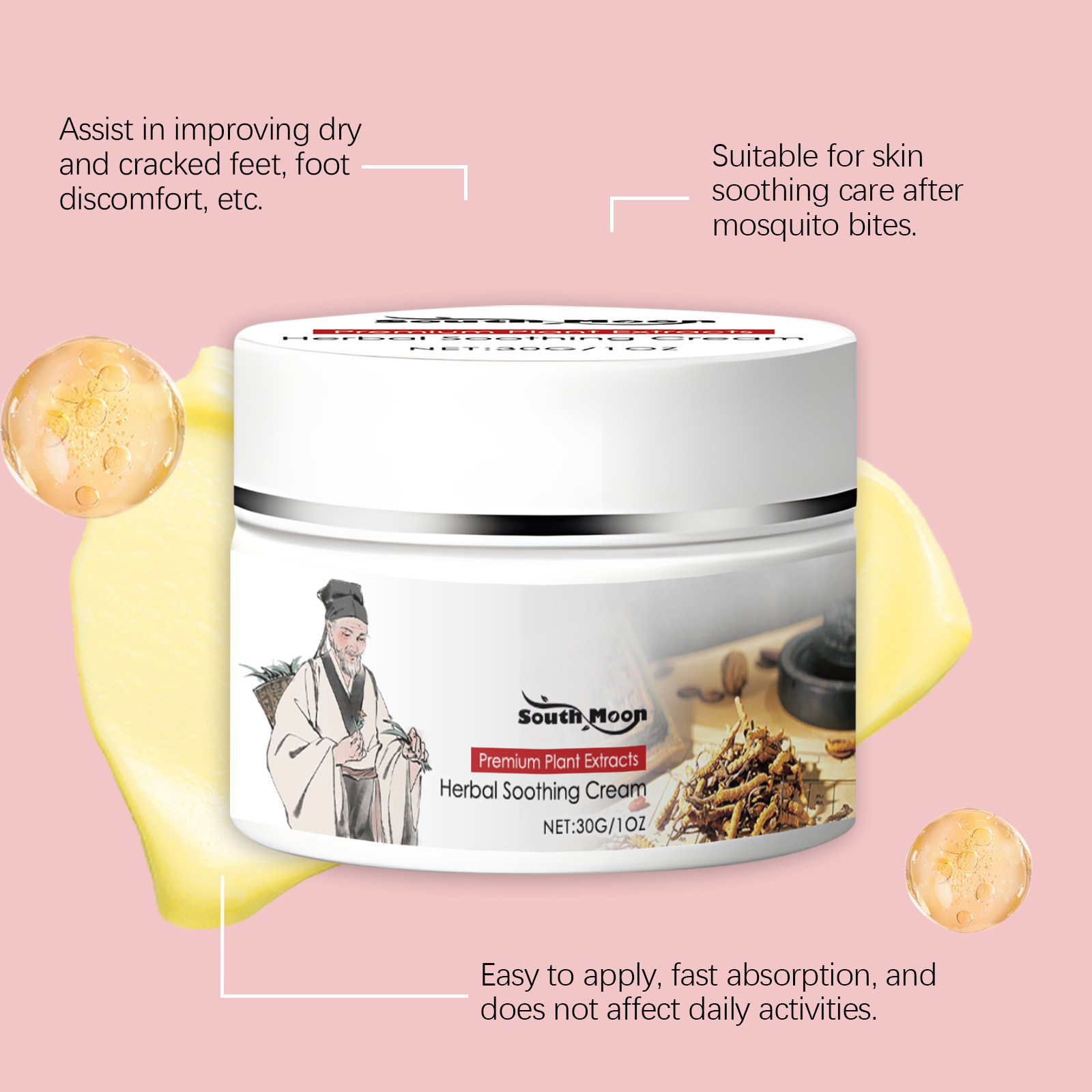 Herbal Care Cream With Mild Ingredients Nourish Body Skin For Daily Application Care Lotion
