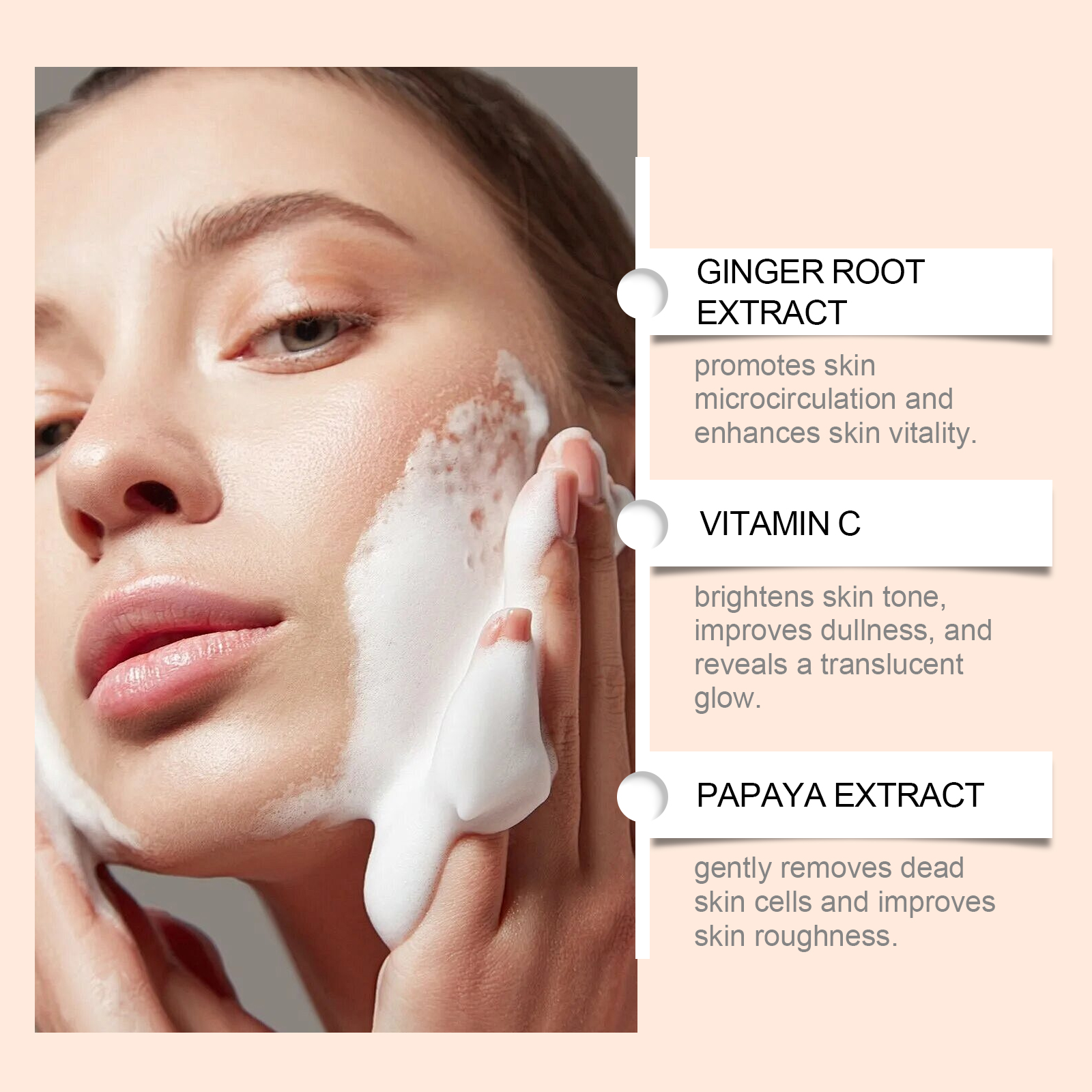 Mild Exfoliating Facial Cleanser Gently Clean Skin Refreshing Non Tight Moisturizing Hydrating Facial Wash