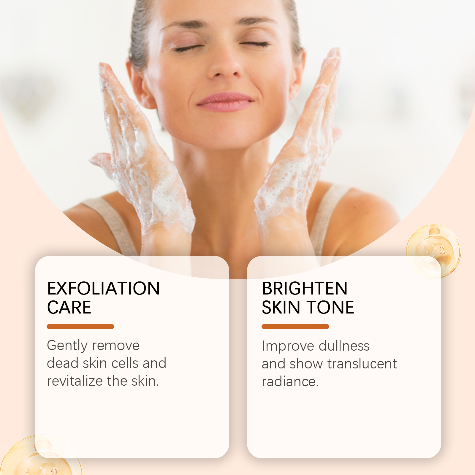 Mild Exfoliating Facial Cleanser Gently Clean Skin Refreshing Non Tight Moisturizing Hydrating Facial Wash
