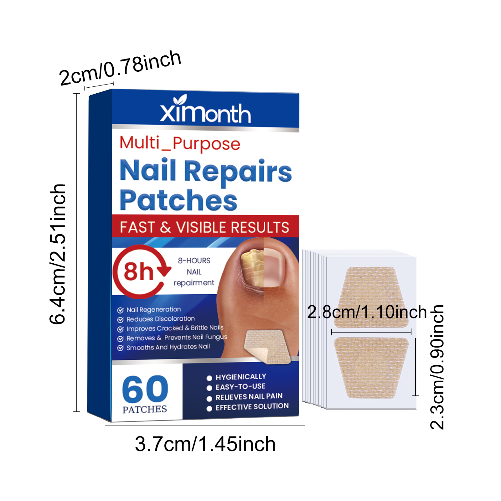 Nail Repair Patch For Soft Ingrown Thickened Nails Overnight Moisturizing Care For Toenails And Fingernails Daily Home Treatment
