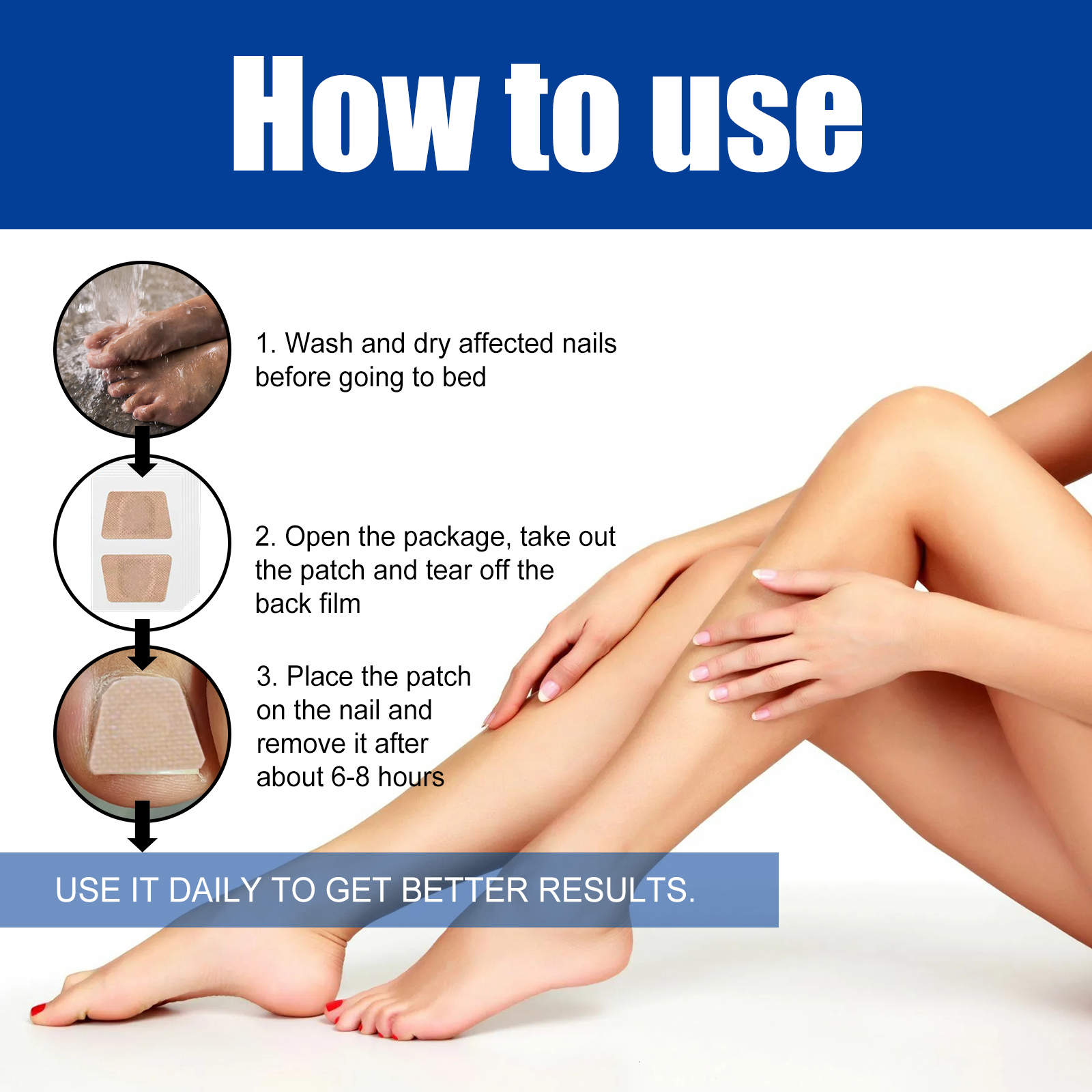Nail Repair Patch For Soft Ingrown Thickened Nails Overnight Moisturizing Care For Toenails And Fingernails Daily Home Treatment