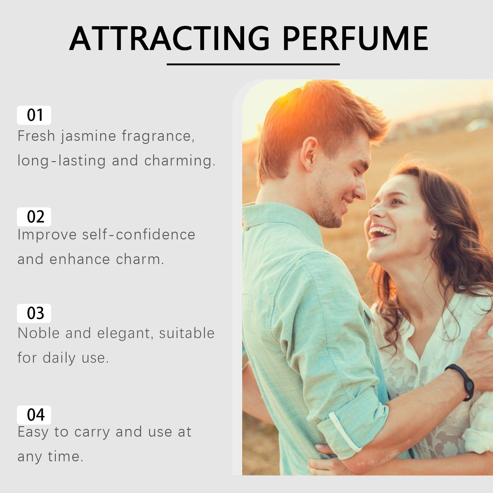 Jasmine Women Eau De Parfum Floral Fresh Long Lasting Scent For Daily Wear And Romantic Occasions