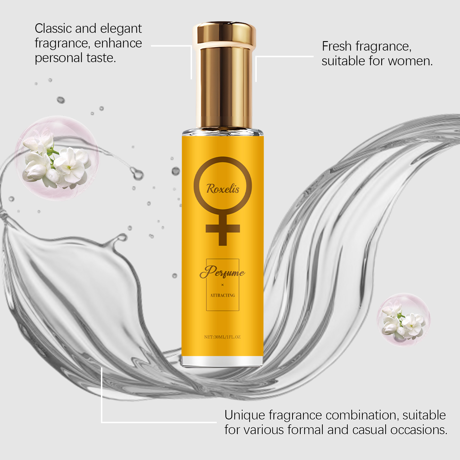 Jasmine Women Eau De Parfum Floral Fresh Long Lasting Scent For Daily Wear And Romantic Occasions