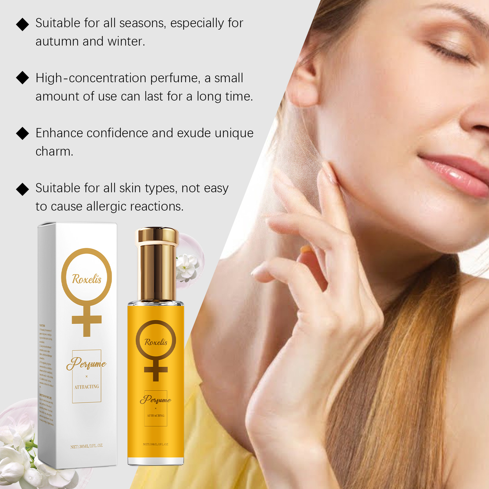 Jasmine Women Eau De Parfum Floral Fresh Long Lasting Scent For Daily Wear And Romantic Occasions