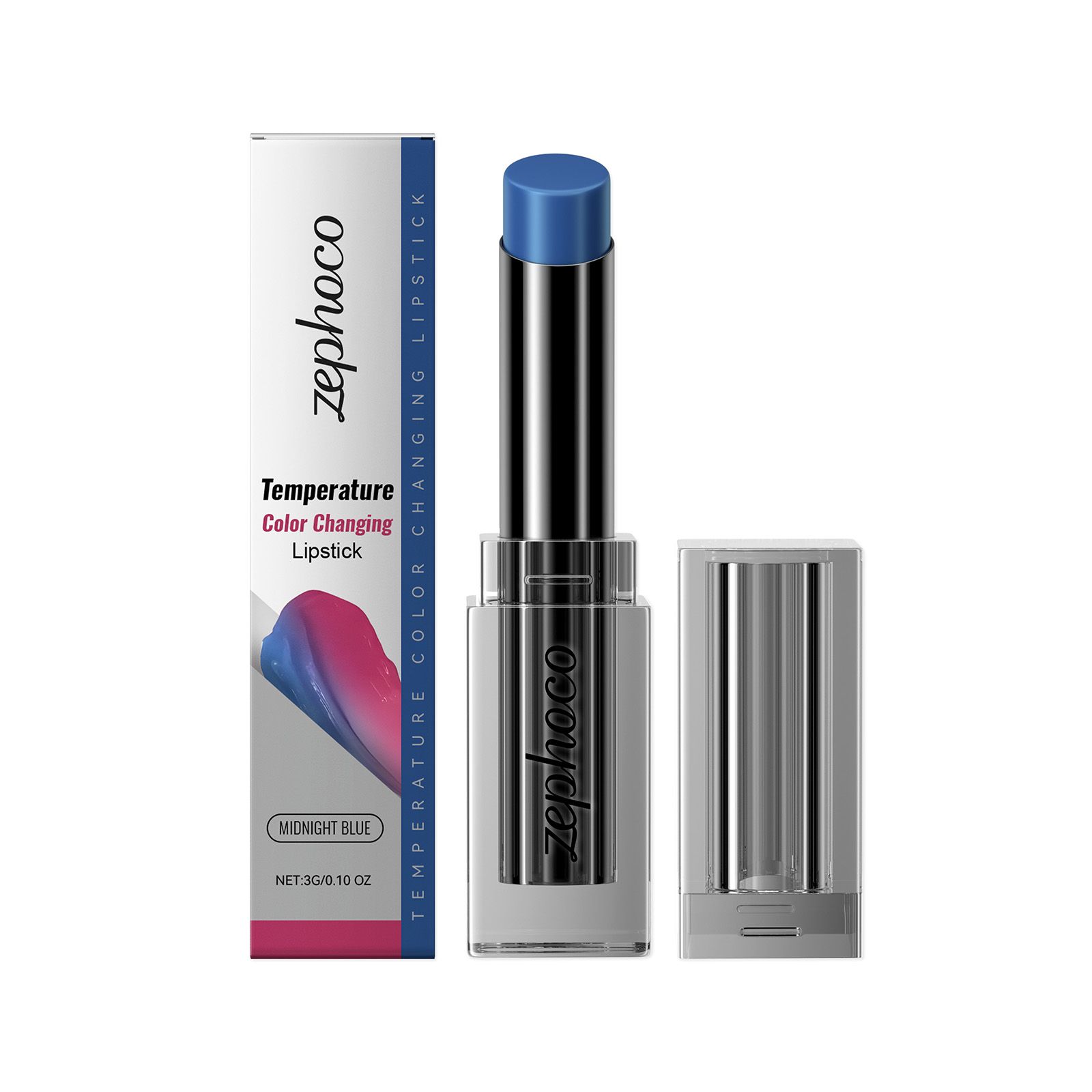 Midnight Blue Color Changing Lip Balm Moisturizing Nourishing Hydrating For Dry Lips Daily Care