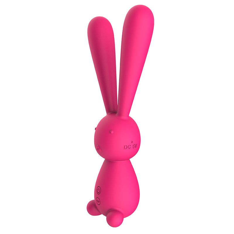 Rabbit Vibrator for Women Masturbation Massage Wand Sex Toy G-Spot Clitoral Stimulator Fully Silicone Coated Masturbator Adult Toys
