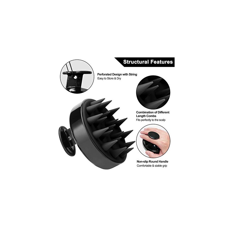FReatech Updated Hair Scalp Massager Shampoo Brush, Shower Hair Brush with Long & Flexib