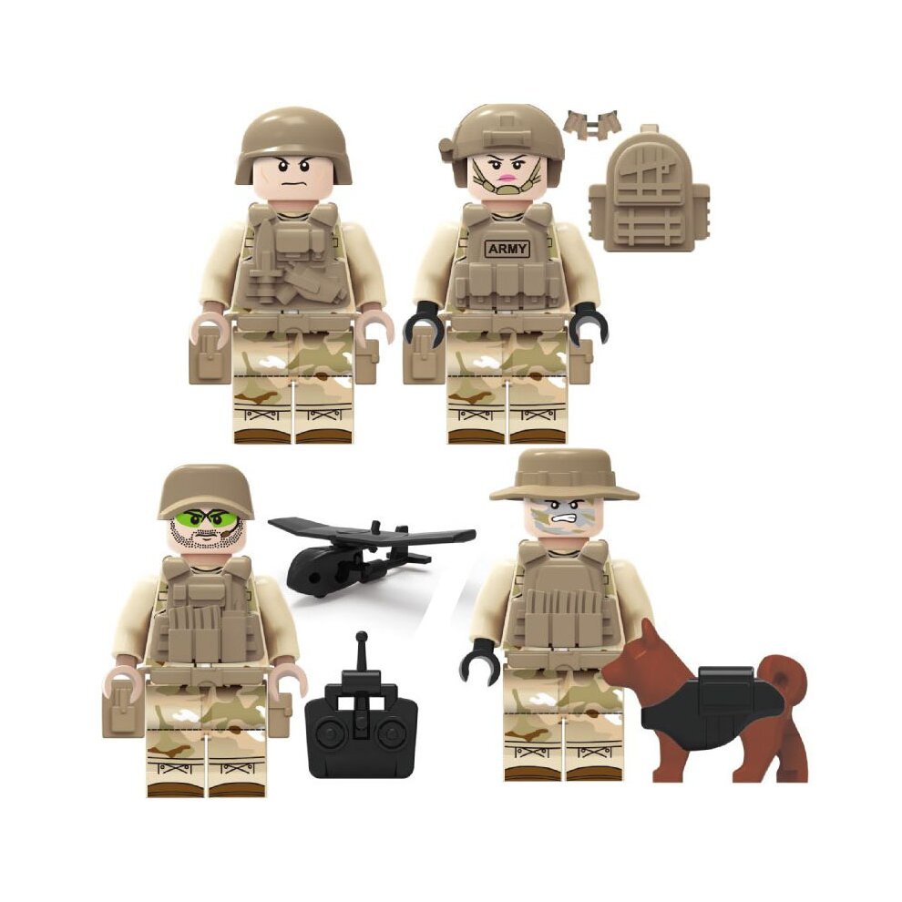12PCS Navy Seals Weapons Building Block Minifigures Toys Fit Lego