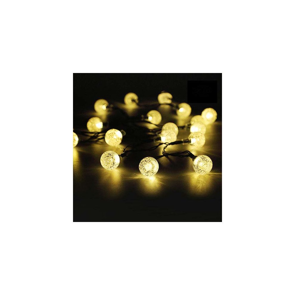 50 LED Solar String Lights Outdoor Waterproof Solar Powered Garden Lights iihome 22feet