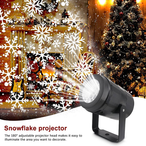 LED Christmas Projector Lights Snowflake Projector Lamps for Indoor Home Wedding Halloween Xmas Party Decorations Festival Use