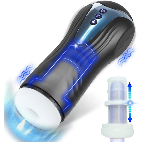 Sex Toys for Men Male Masturbators Full Body Automatic Male Masturbator Cup Penis Stroker with 7 Thrusting Vibrating for Men Masturbation Pleasure