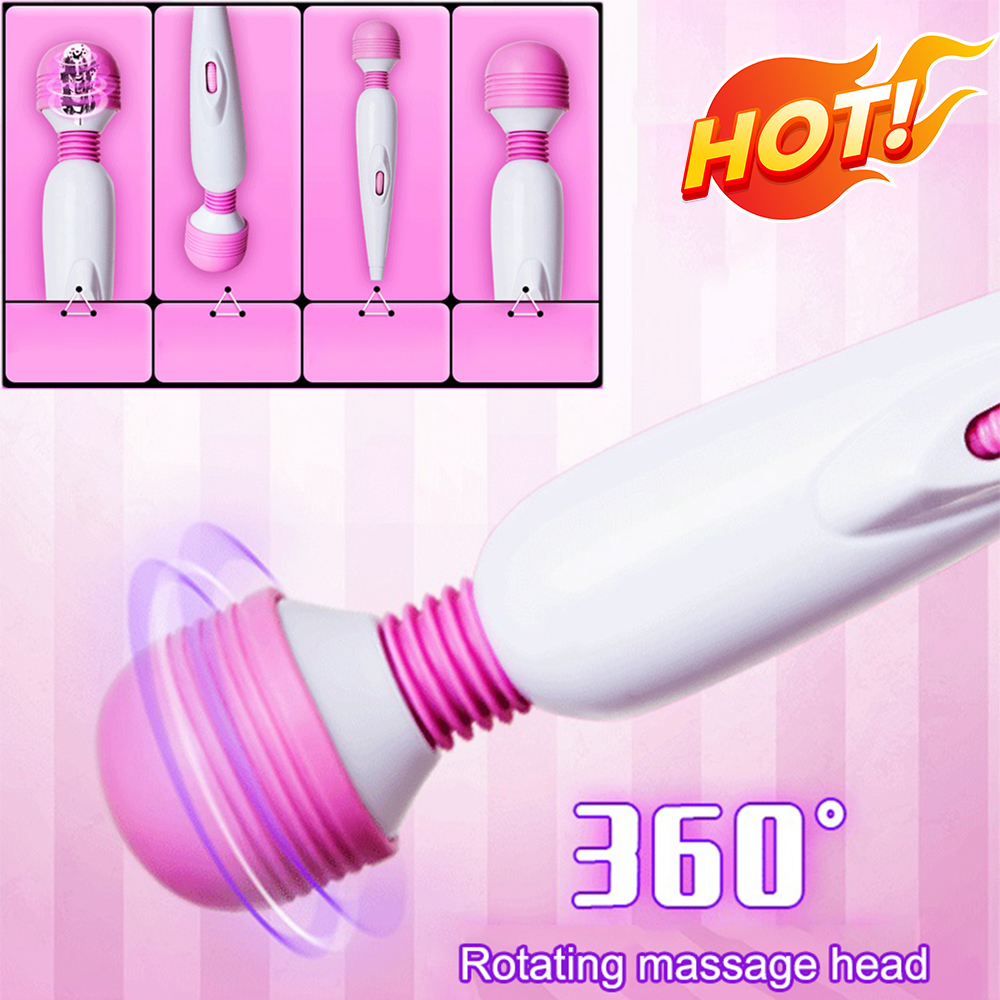 AV Vibrator Quiet Vibration Wand Massager Electric Adult Toys Handheld Clitoris Stimulator Sex Toys Dildo USB Rechargeable 7 Vibration Modes Stimulation Tool for Women