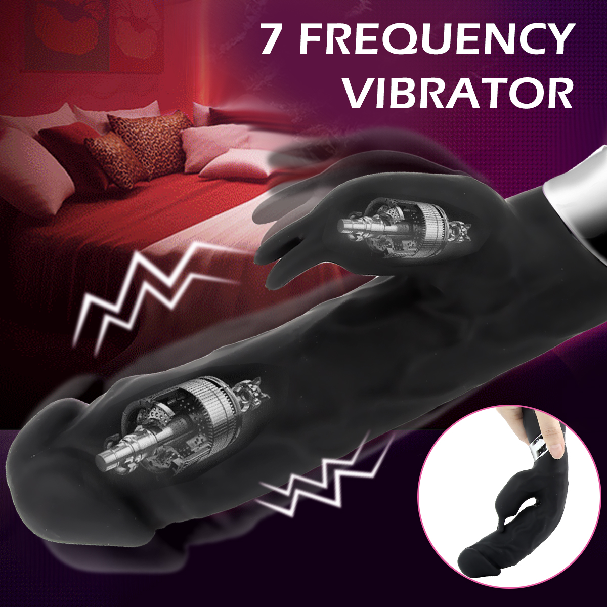 Realistic Dildo G-Spot Rabbit Vibrator Sex Machine Vagina Stimulator Rechargeable Women Adult Sex Toy Massage Games