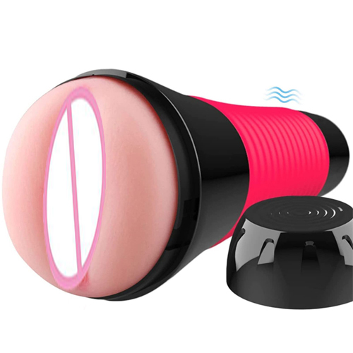Men Masturbator Cup Electric Sex Toys Male Masturabating Toys Adult Oral Pocket Pussy Vibrator Toys with 10 Vibrating Modes Penis Stimulation