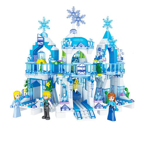 Frozen Dream Princess Elsa Ice Castle Princess Anna Set Building Model Blocks Girl Gifts Toy Garden Compatible With Lego