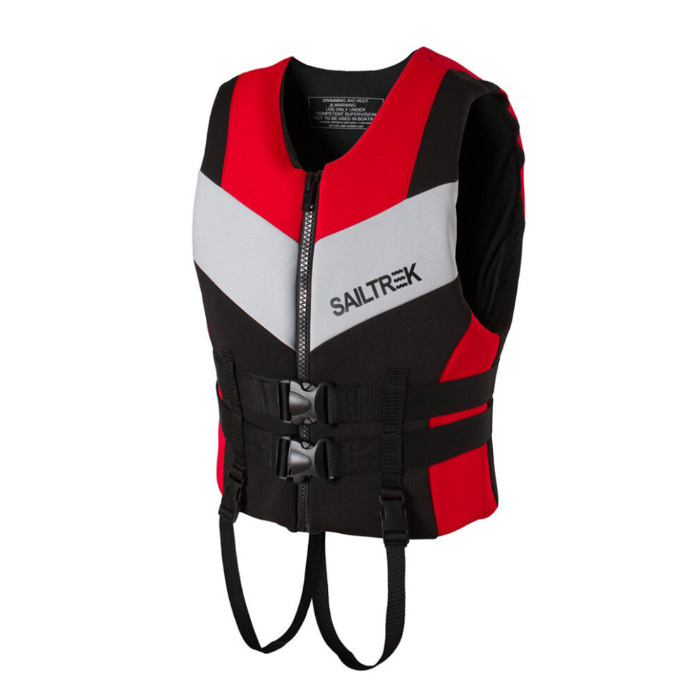 (Red S) Life Jacket Adult Kids Life Vest Neoprene Floating Buoyancy Aid Lifejacket for Outdoor Paddle Boarding Rafting Snorkelling Fishing Ski Kayak Swimming Sailing Boating Water Sports