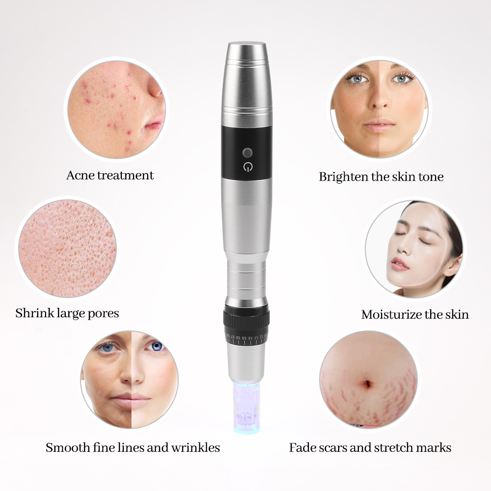 Dr. Pen Derma Pen Wireless Electric Microneedle Derma Stamp Pen 7 Color Light LED Needle Cartridge Needle Skin Care Kit Beauty Pen