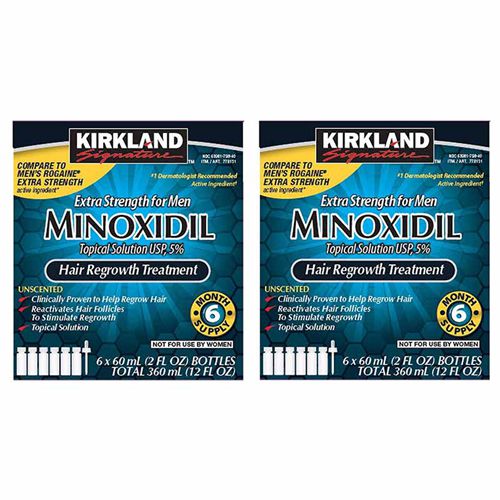Minoxidil for Men 5 Extra Strength Hair Regrowth for Men 12 Month Supply by Kirkland