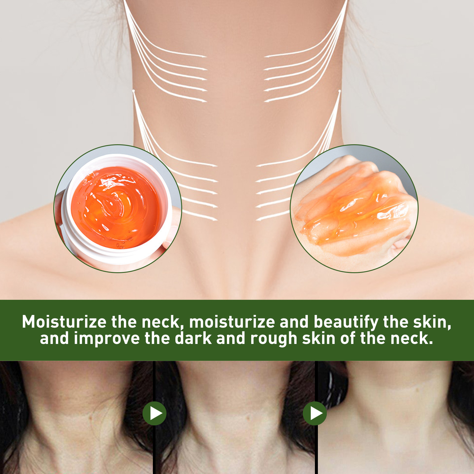 Neck Cream Neck Skin Firming Tightening Cream Neck Line Lifting Essence Moisturizing Cream Repairs Dullness  Dark Neck Lines Gone Face Skin Care