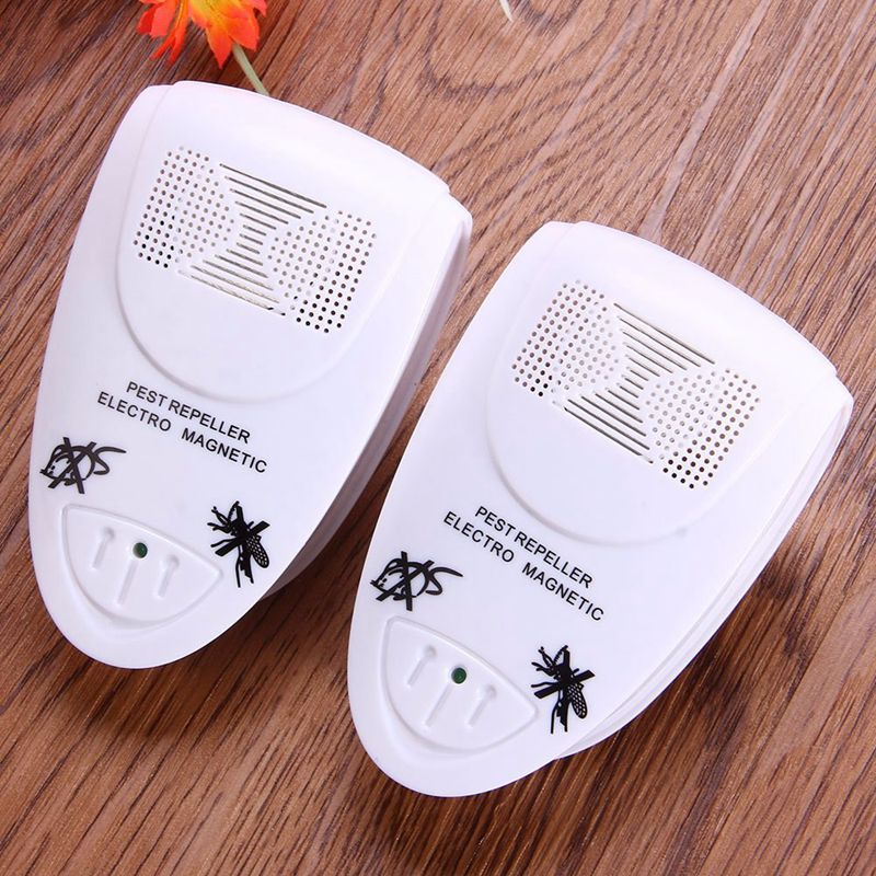 Ultrasonic Mouse Mosquito Repeller Pack Of 2 - Get Rid Of Mouse Mosquito In 72 Hours UK Plug
