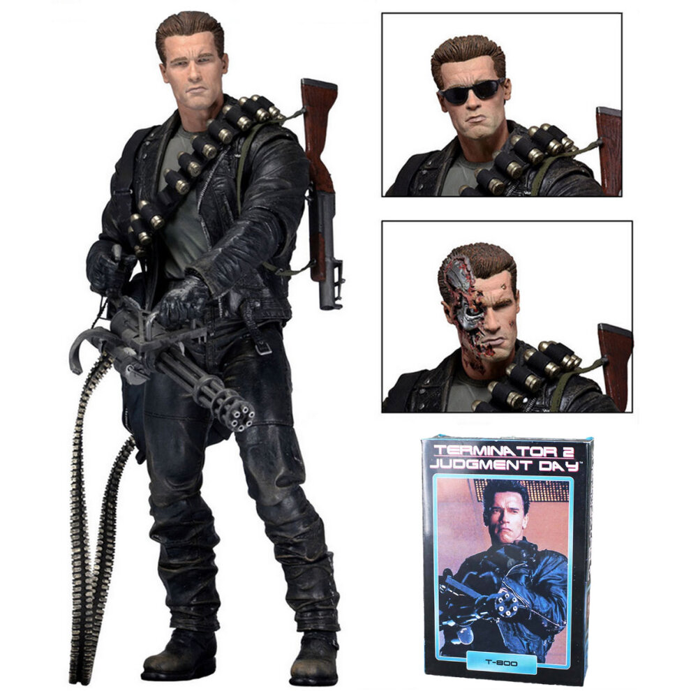 NECA Action Figure Terminator 2 Judgment Day T-800 Ultimate Arnold Collectible Model Toy Gift 7 Inches