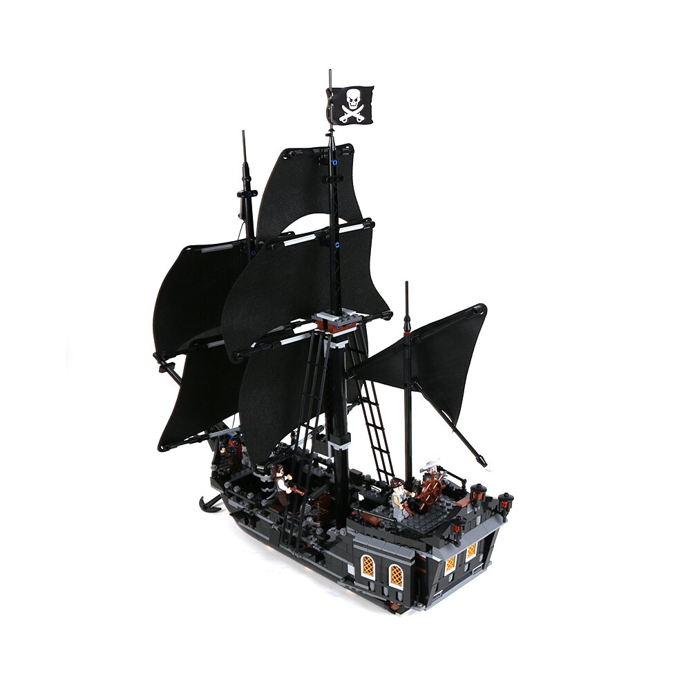Building Blocks Pirates The Black Pearl Model Ship Bricks Kid Toy Gift