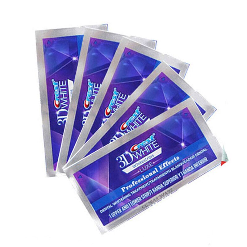 Crest 3D White Teeth Whitening Strips Professional Effects Teeth Whiteners 20 Pouches
