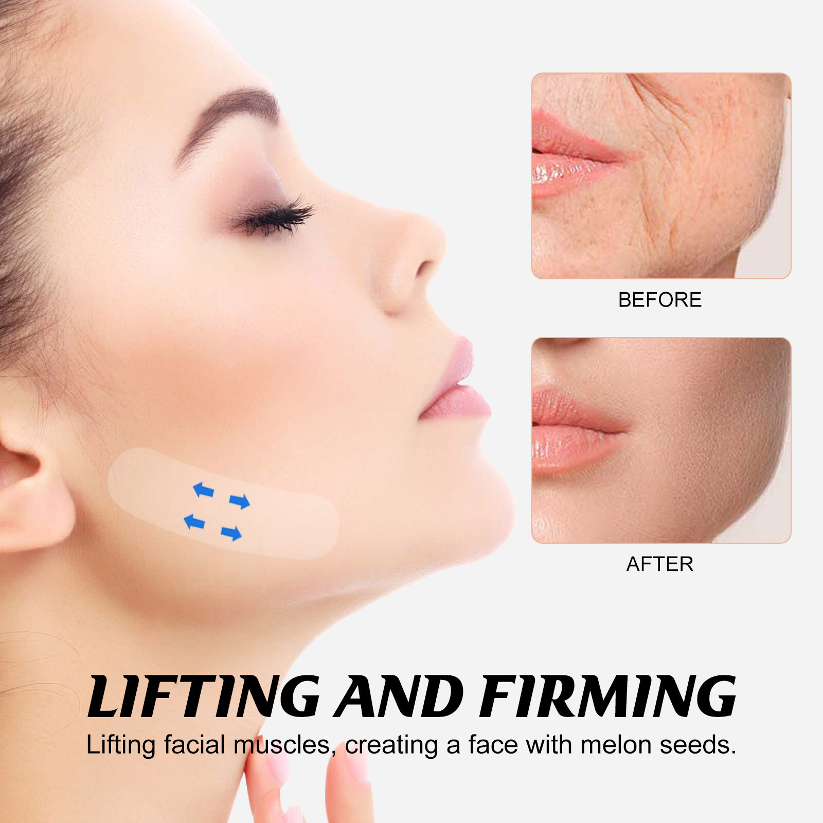120pcs Invisible Face Stickers Transparent Thin Face Patche Double Chin Lift Tools V Shape Face Wrinkle Sagging Skin Tape Facelifting Patch Gifts