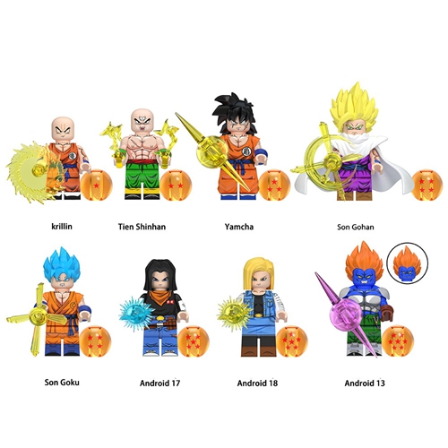 Dragon Ball Mini Action Figure Doll Building Blocks Anime Characters Goku Super Saiya Birusu Model Toy Gifts