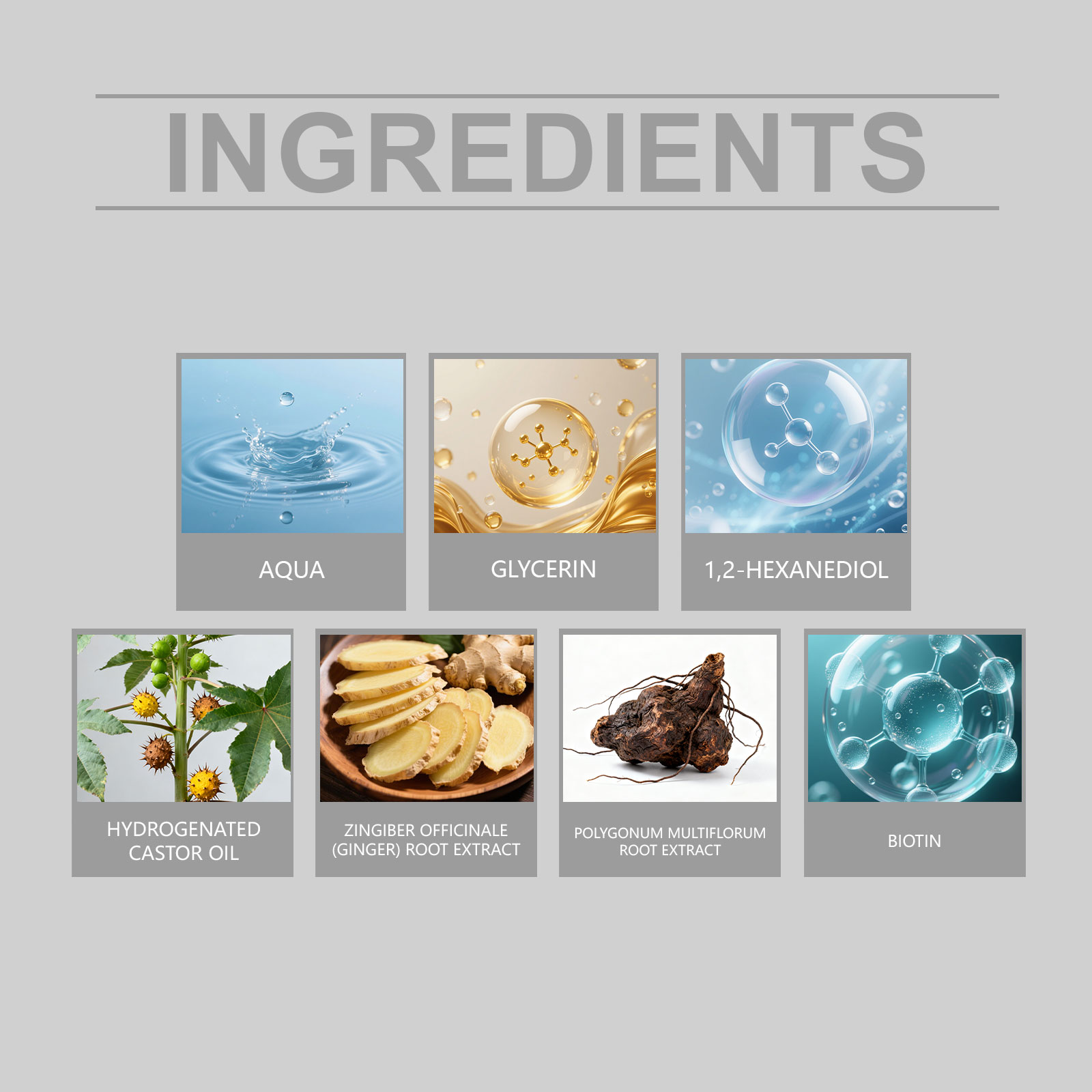 Polygonum Multiflorum Hair Care Spray Biotin Nourishes Scalp Strengthens Hair Roots Smoothing Hair Care Essence Conditioner ﻿