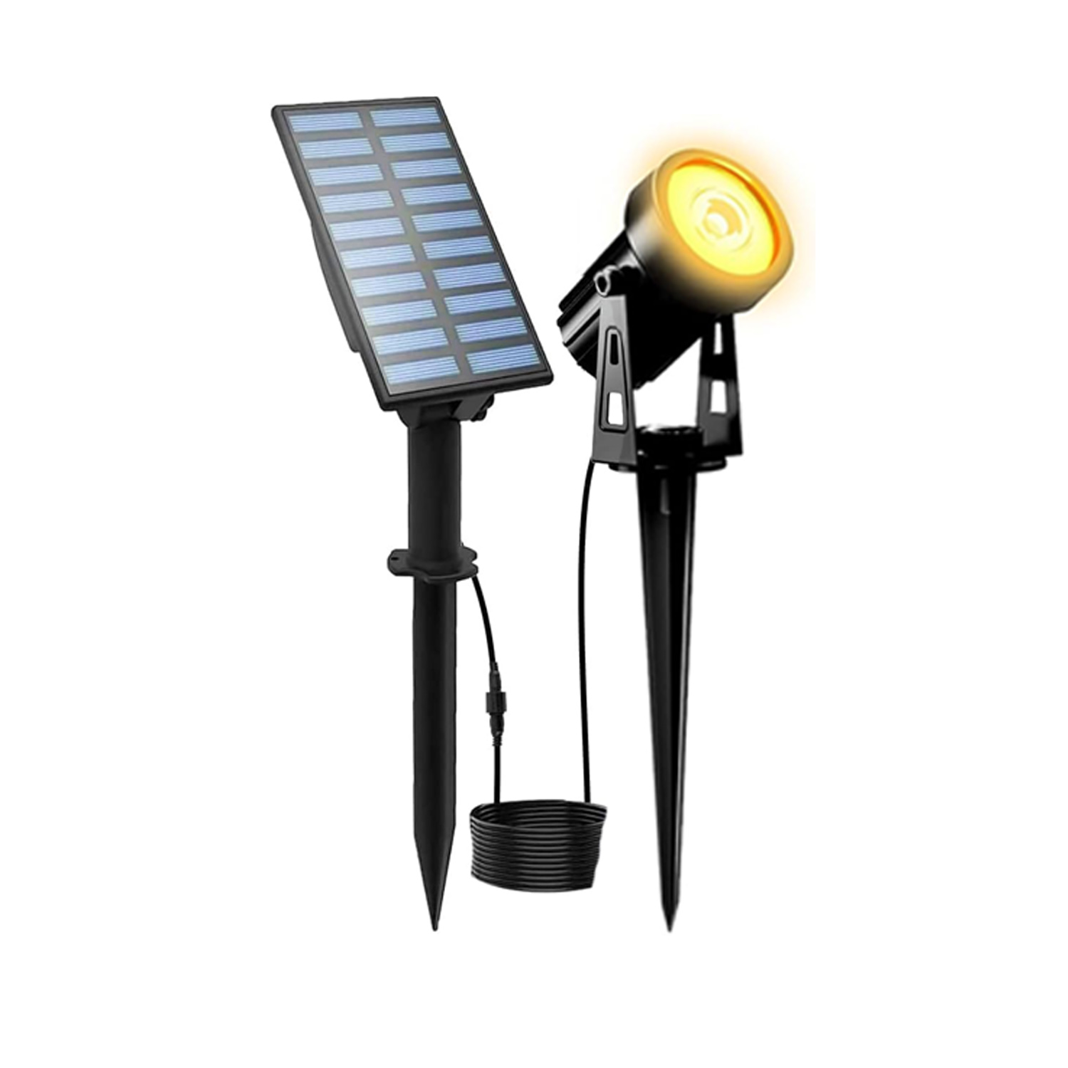 LEDs Outdoor Solar Light IP65 3000K Garden Landscape Pathway Wall Lamp for Tree Decor Yard Street Solar Lawn Spotlight