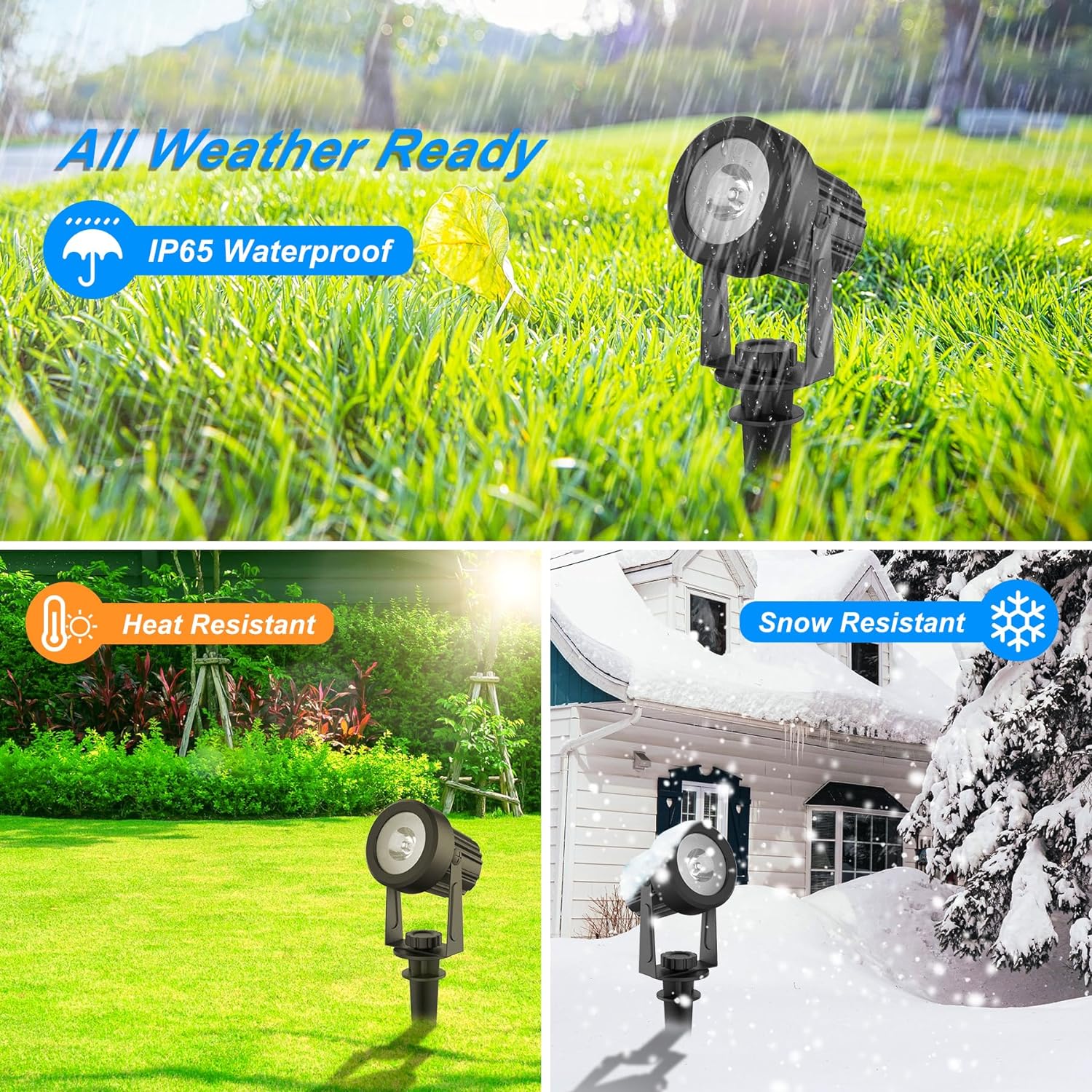 (1 PCS) LEDs Outdoor Solar Light IP65 3000K Garden Landscape Pathway Wall Lamp for Tree Decor Yard Street Solar Lawn Spotlight