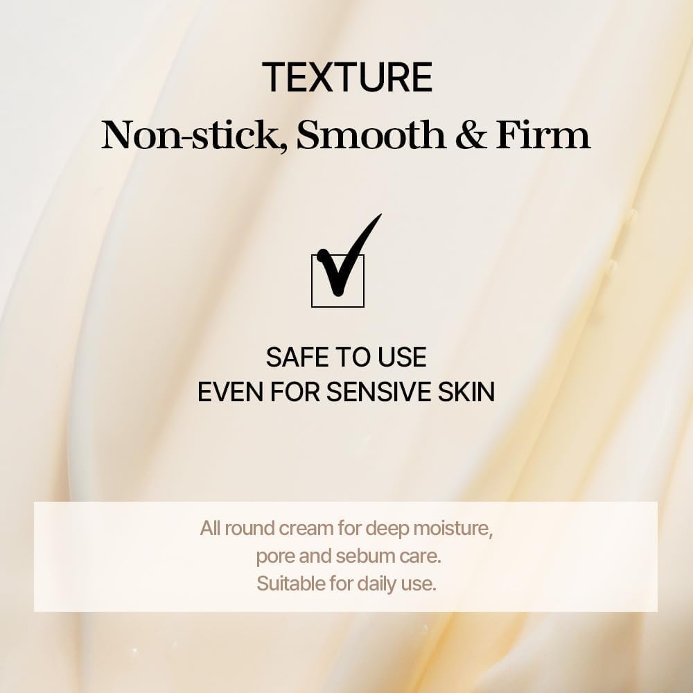 mixsoon Bean Cream-Deep Moisturizer Face Cream Hydrating and Smoothing Face Fermented Soybean Extract Lightweight Non-Sticky Finish 50ml Korean Glass Skin Care
