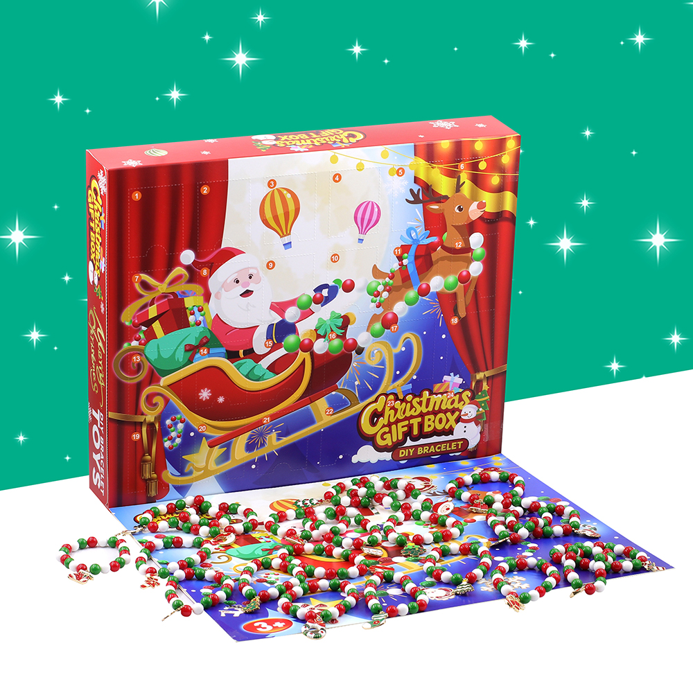 (Car)  Christmas Countdown Calendar Blind Box Surprise Demolition Toy Pull Back Inertial Car Toy Blind Box Fun Christmas Gifts