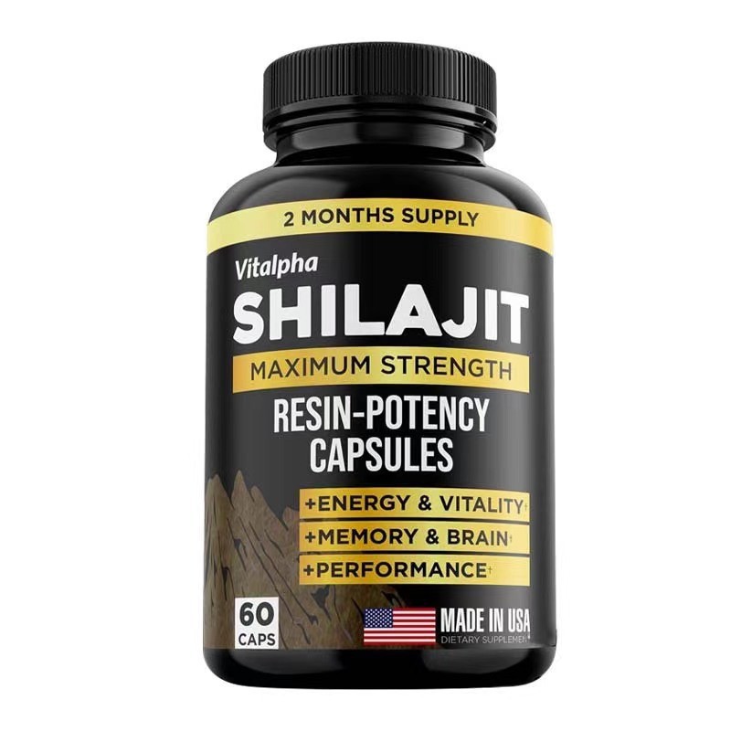 Shilajit Capsules Maximum Strength Pure Himalayan Shilajit Rich Natural Fulvic Acid Mineral Support
