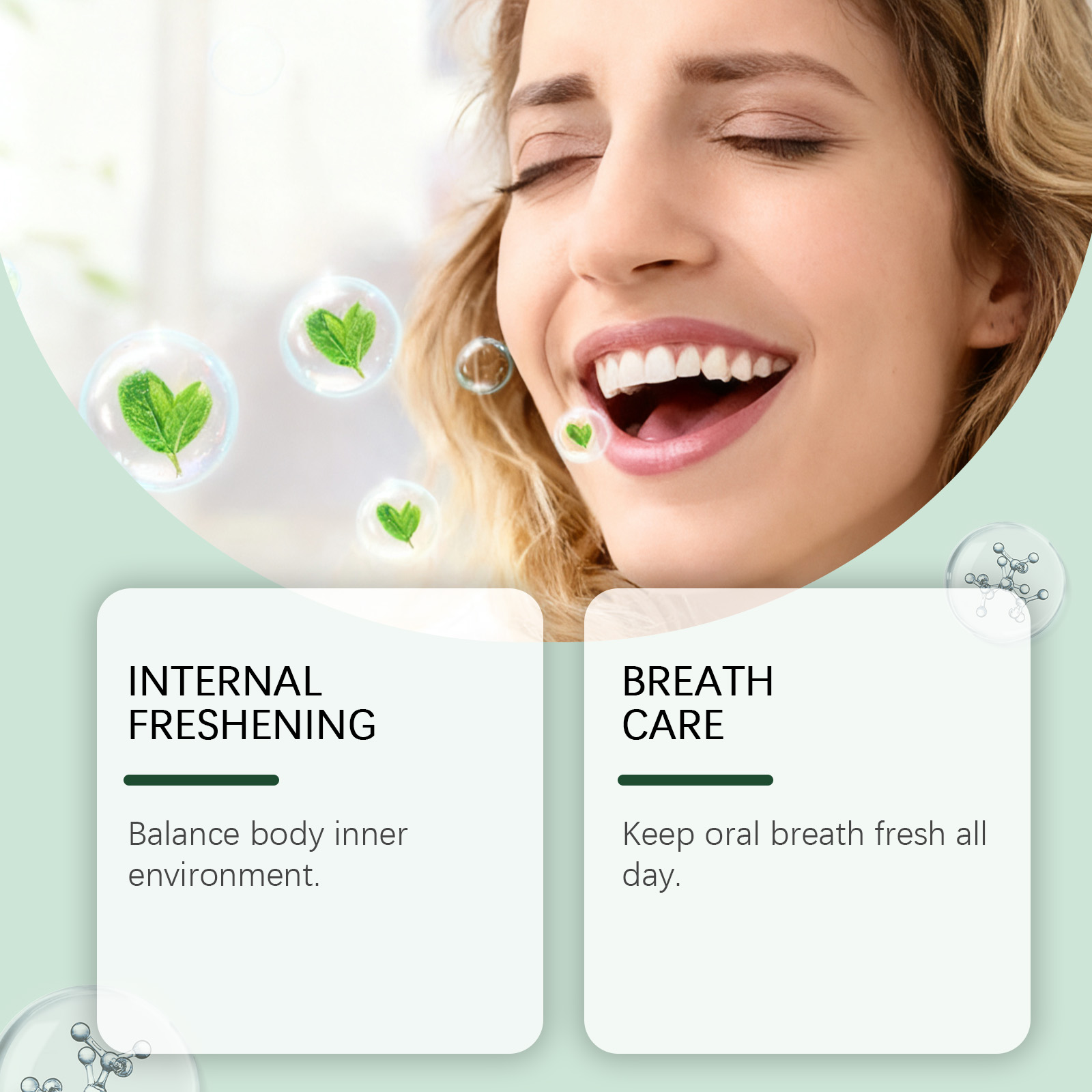 Joy Taste Mouth Cleansing Gel Herbal Plant Mild Clean Neutralize Oral Odor Substance Fresh Breath