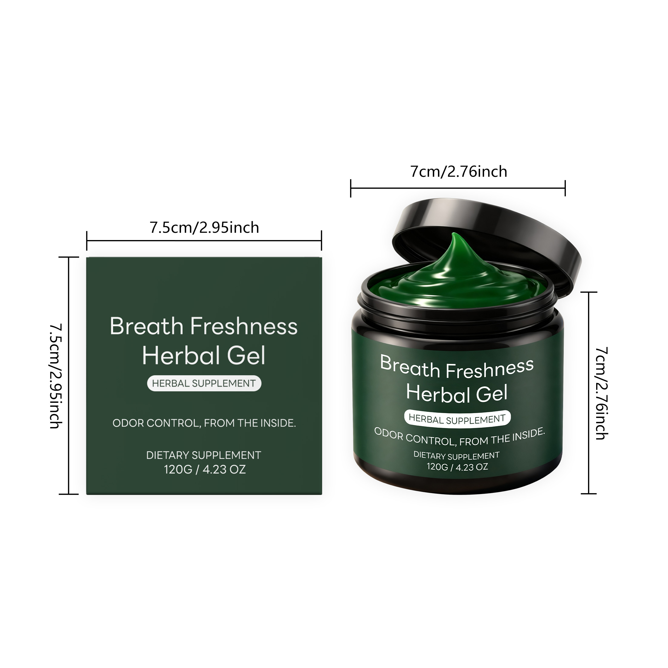 Joy Taste Mouth Cleansing Gel Herbal Plant Mild Clean Neutralize Oral Odor Substance Fresh Breath