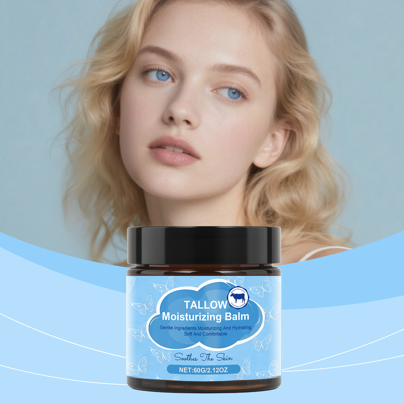 Butter Skin Balm Hydrating Moist Mild Formula For Face Body Daily Care Soft Smooth Skin