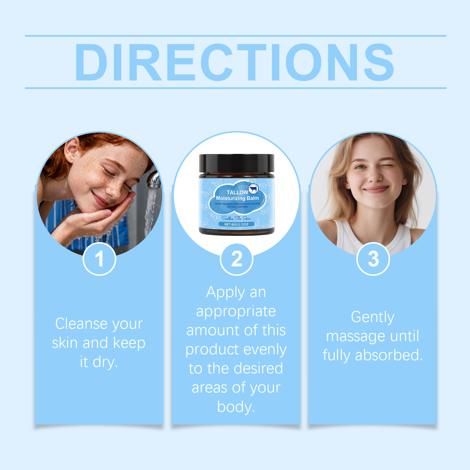 Butter Skin Balm Hydrating Moist Mild Formula For Face Body Daily Care Soft Smooth Skin