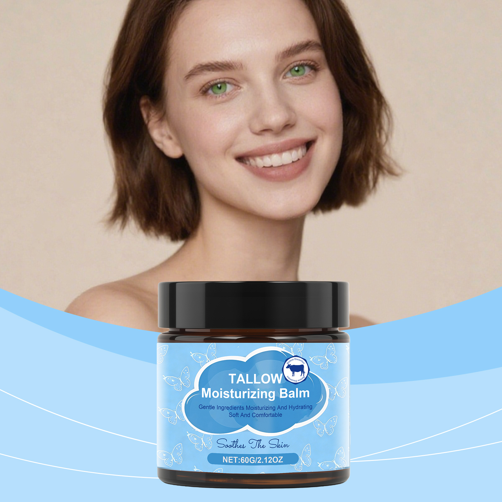 Butter Skin Balm Hydrating Moist Mild Formula For Face Body Daily Care Soft Smooth Skin