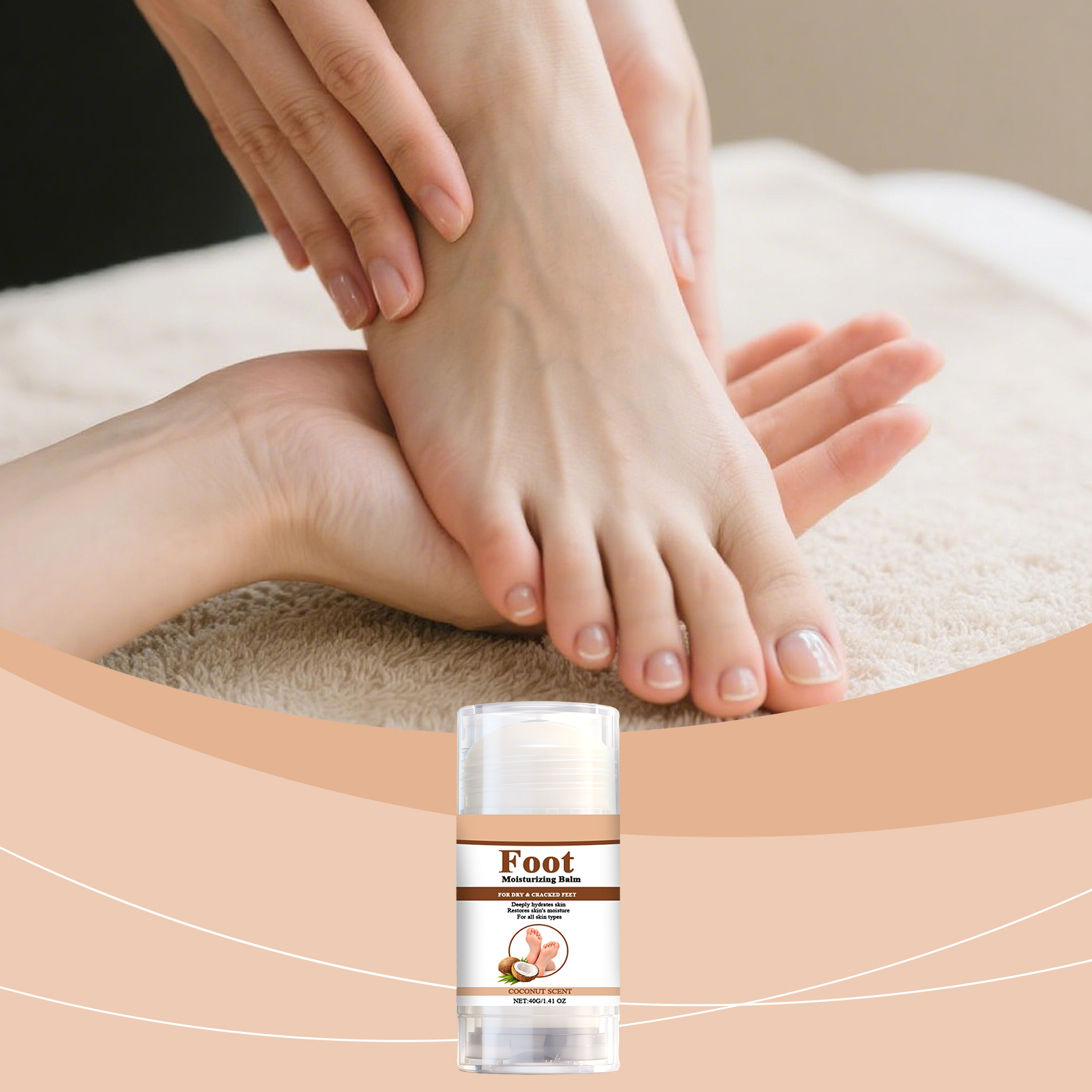 Foot Moisturizing Care Ointment Plant Extract Essence Hydrating Soft Improve Dry Refreshing Non Sticky Foot Maintenance