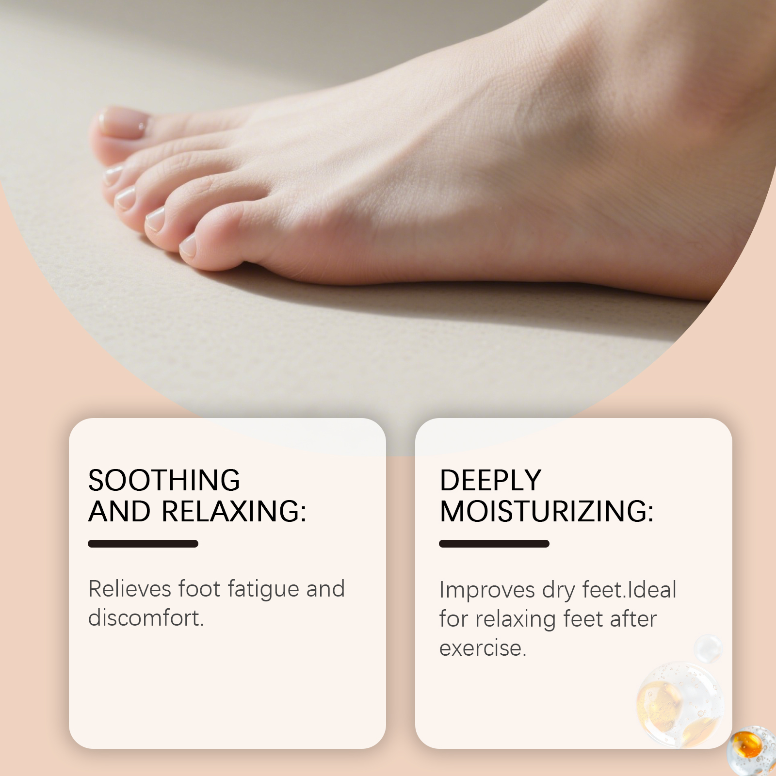 Foot Moisturizing Care Ointment Plant Extract Essence Hydrating Soft Improve Dry Refreshing Non Sticky Foot Maintenance