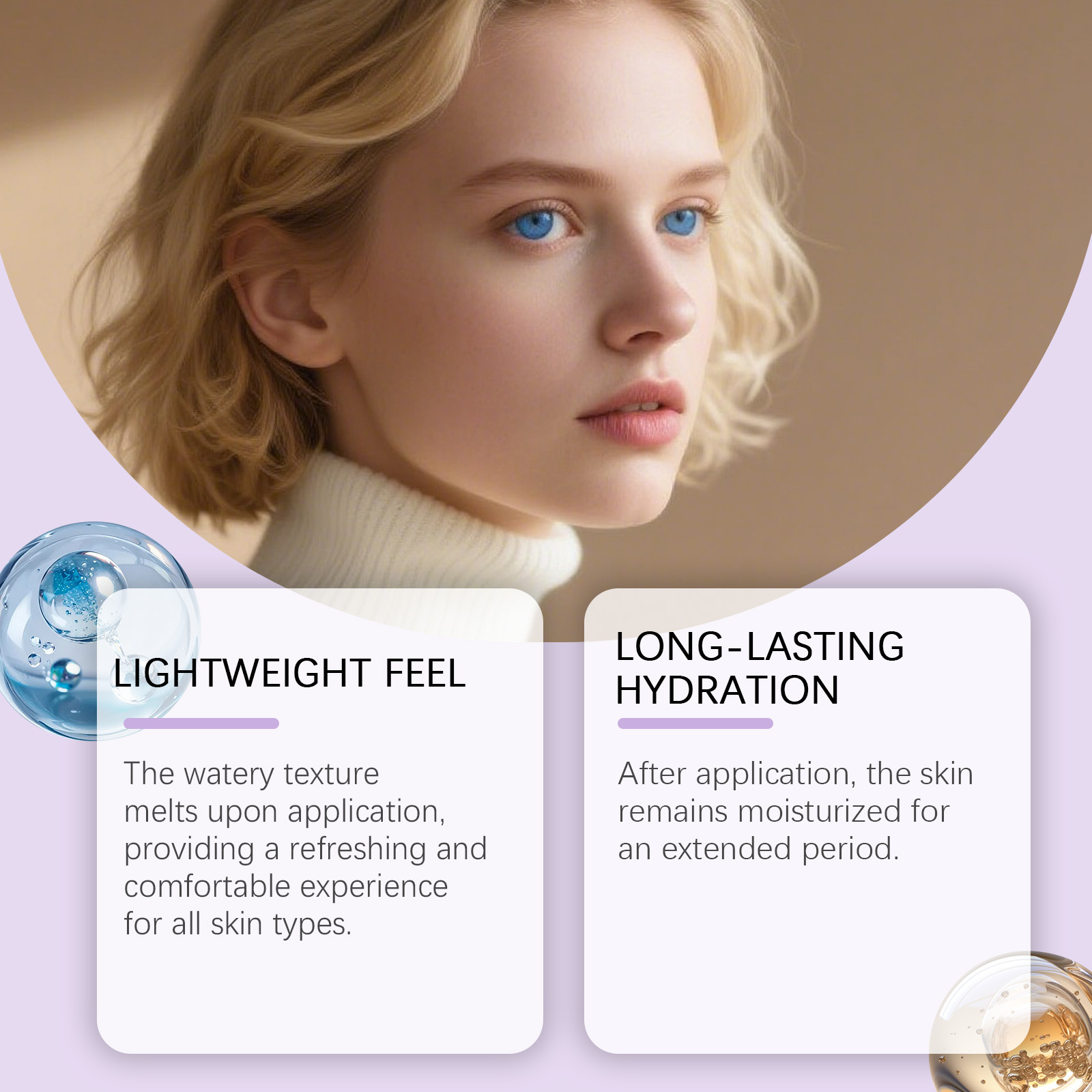 Moisturizing Essence Liquid Mild Nourishing Light Texture Quick Absorb Facial Skin Daily Hydrating Care